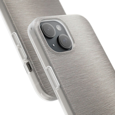 Brushed Silver Alloy · Lite Phone Case for iPhone ·  Silver