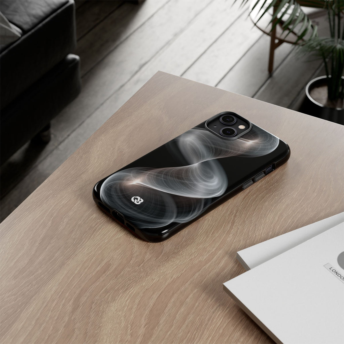 Luminous Vortex · Tough Phone Case for iPhone · Black