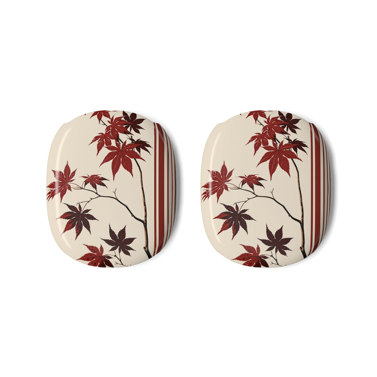 Crimson Maple Branch · Hard Case for AirPods Max · Beige