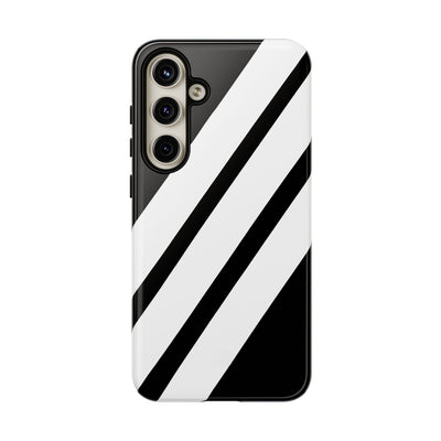 Obsidian White Bars · Tough Handyhülle für Samsung