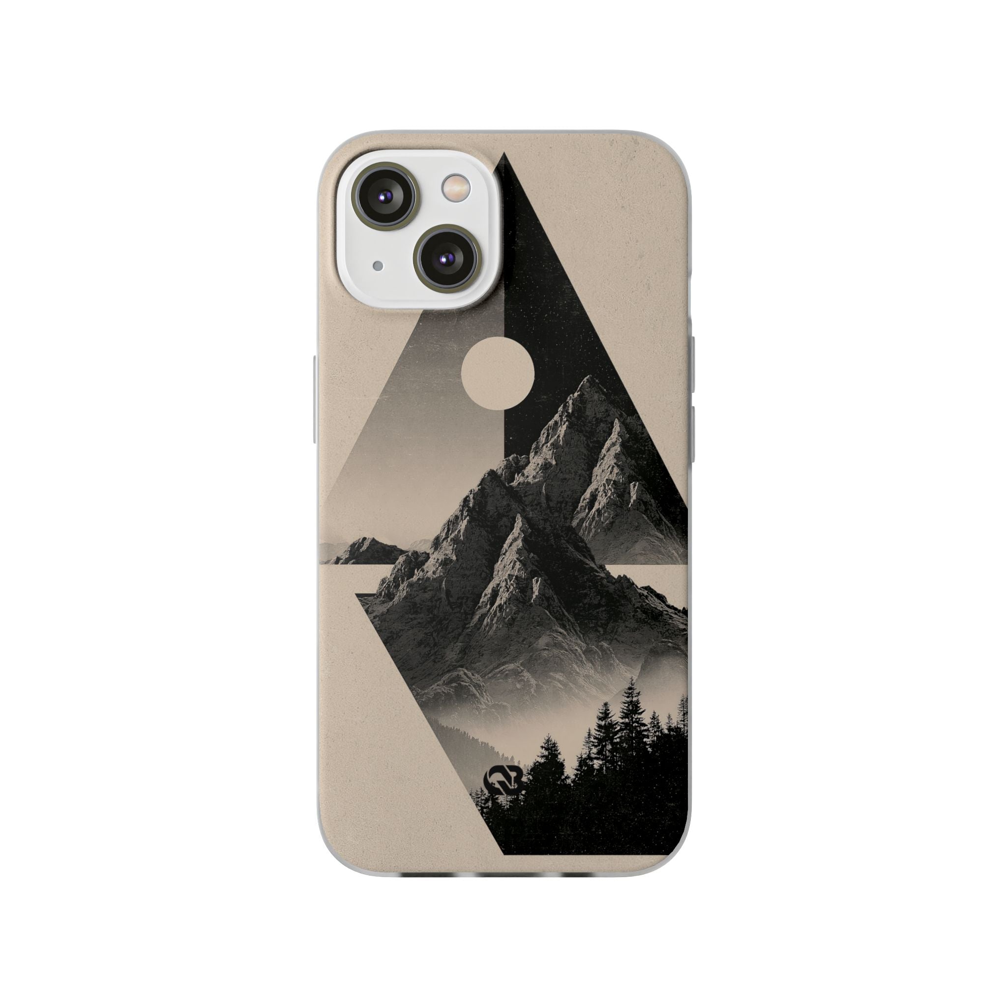 Beige Lite Phone Case for iPhone - Obsidian Summit Parchment
