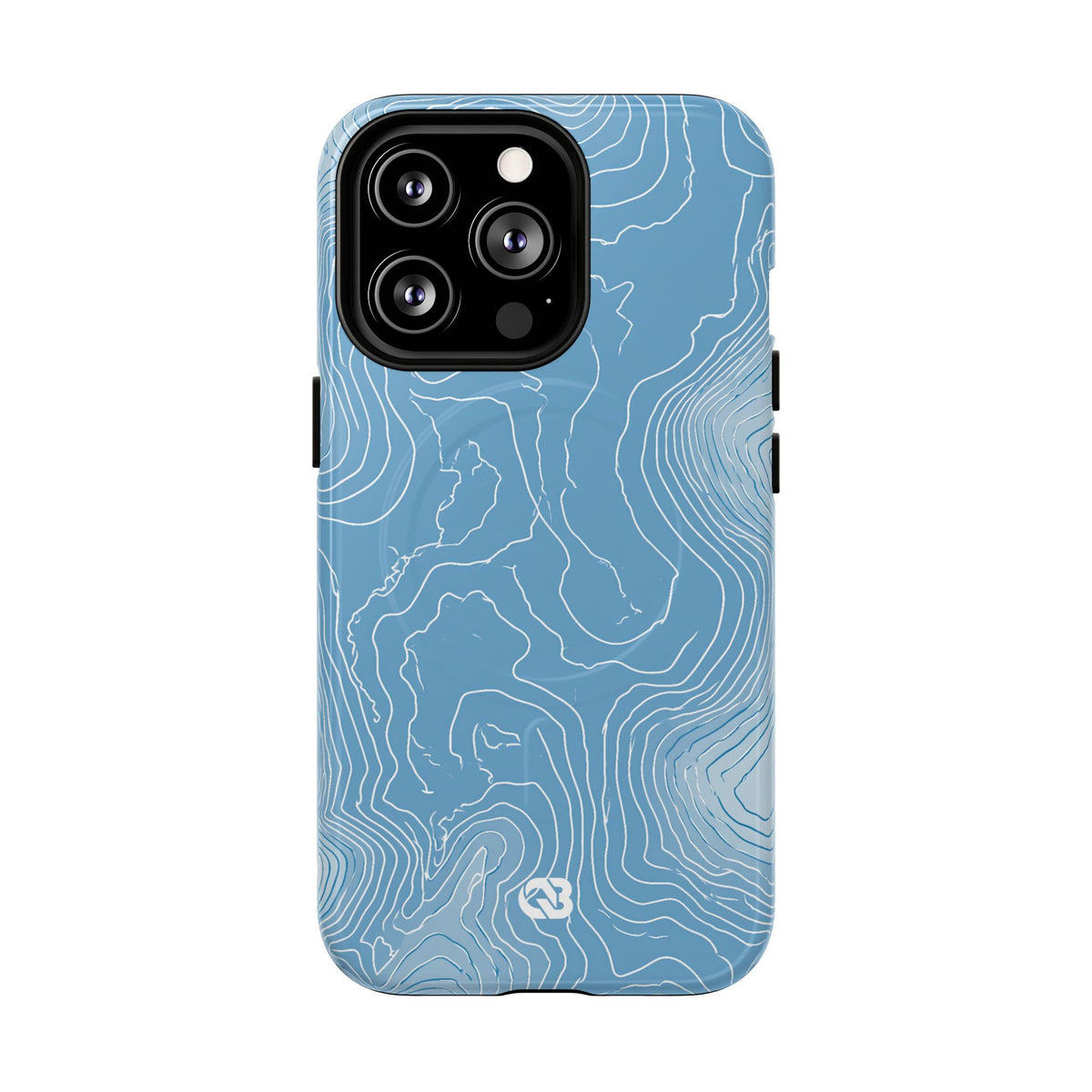 Glacial Basin Topo · Tough 2.0 Magnetic Phone Case for iPhone · Blue