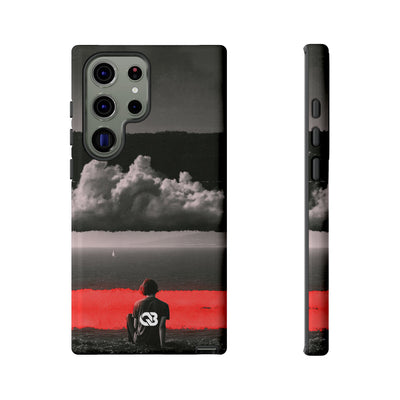 Crimson Horizon · Tough Phone Case for Samsung · Black