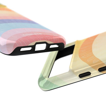 Pastell Regenbogen Bänder Google Pixel 8 Case - Tough