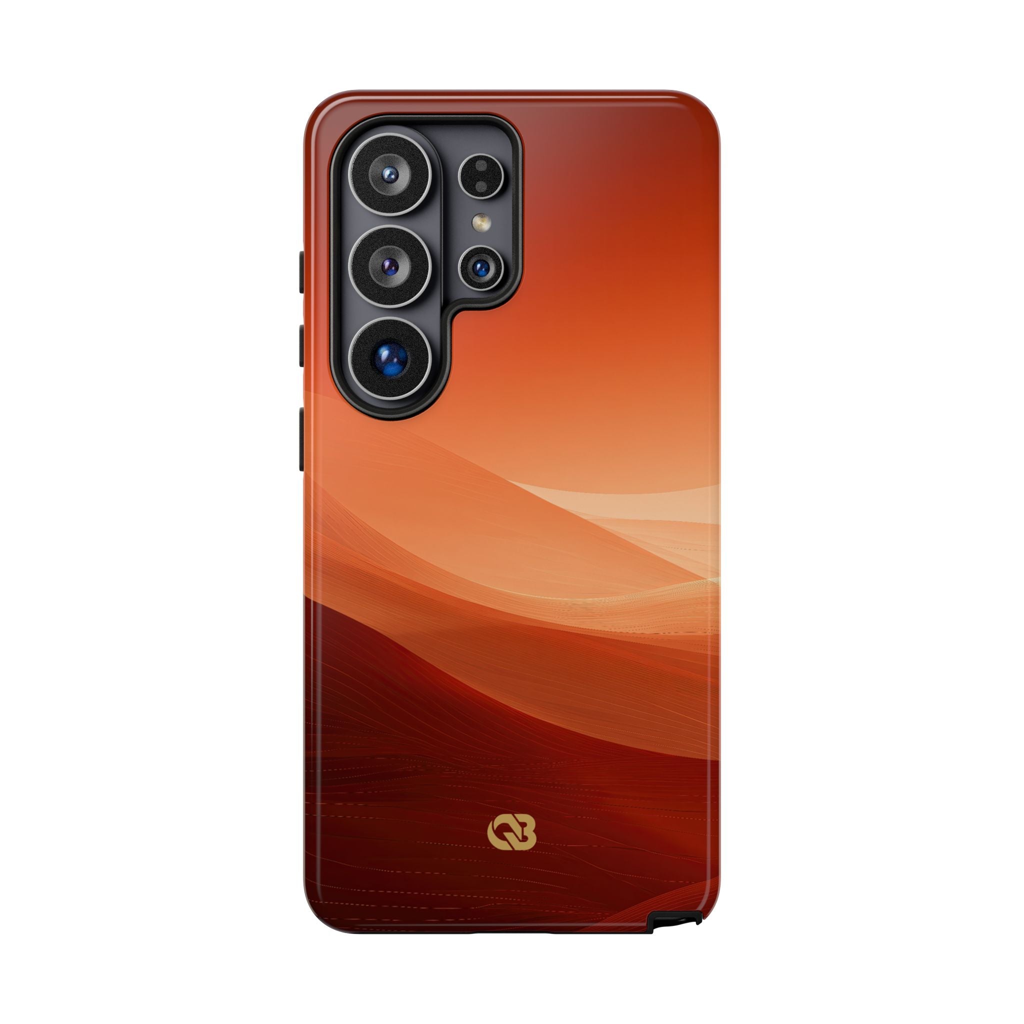 Orange Tough Phone Case for Samsung - Crimson Dune Gradient