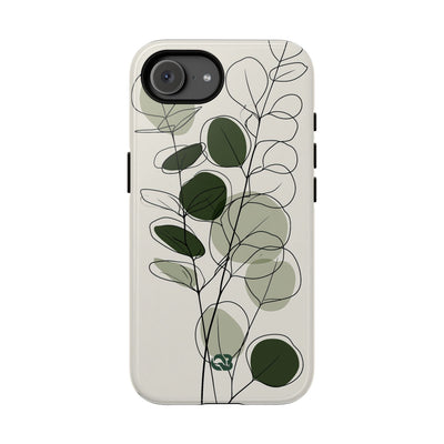 Eucalyptus Foliage Study · Tough Phone Case for iPhone · Green