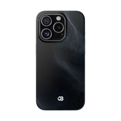 Black Lite Phone Case for iPhone - Obsidian Ridge Flux