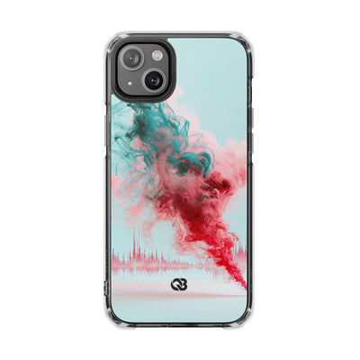 Sonic Bloom · Clear Impact Magnetic Phone Case for iPhone · Red