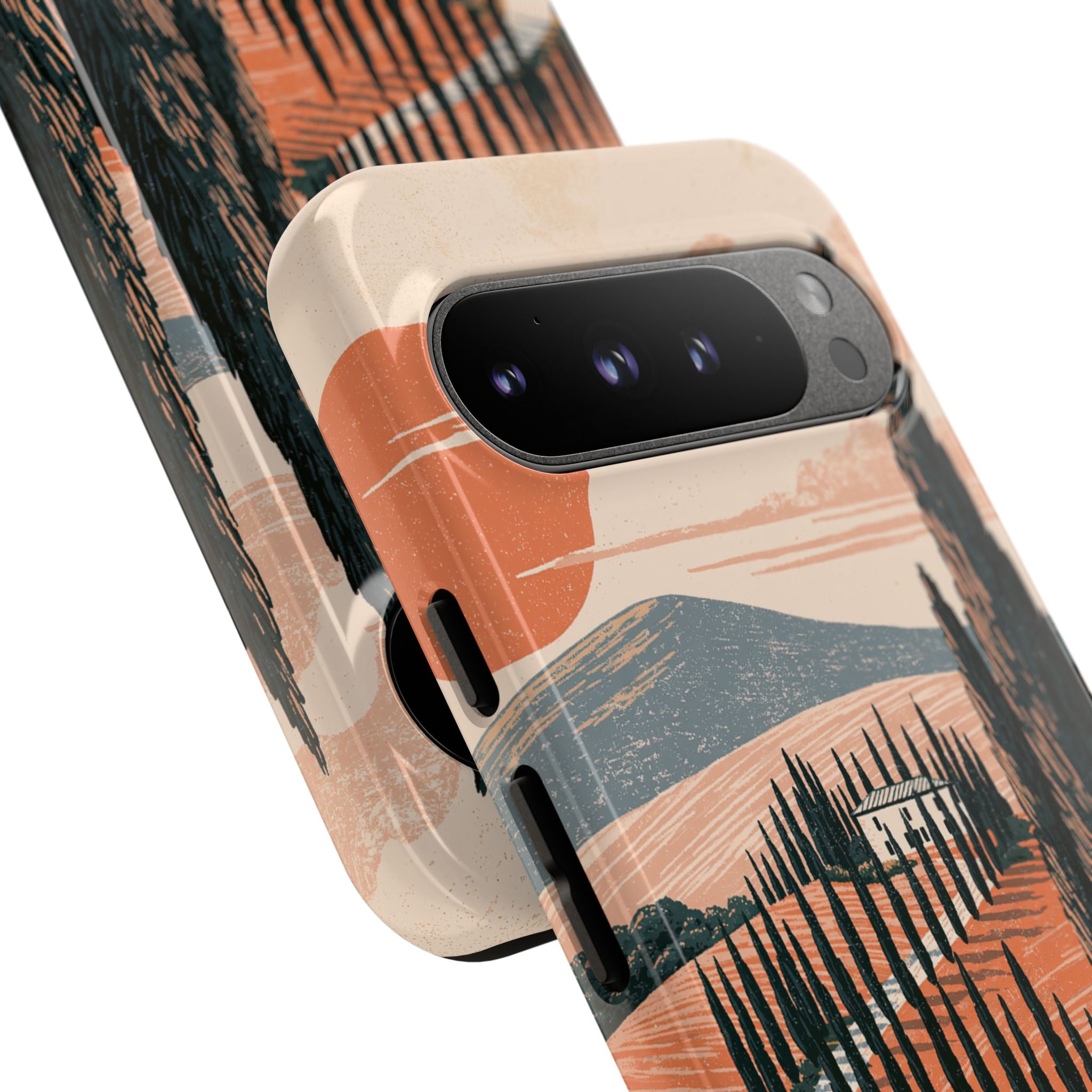 Orange Tough Phone Case for Google Pixel - Terracotta Ridge Trail