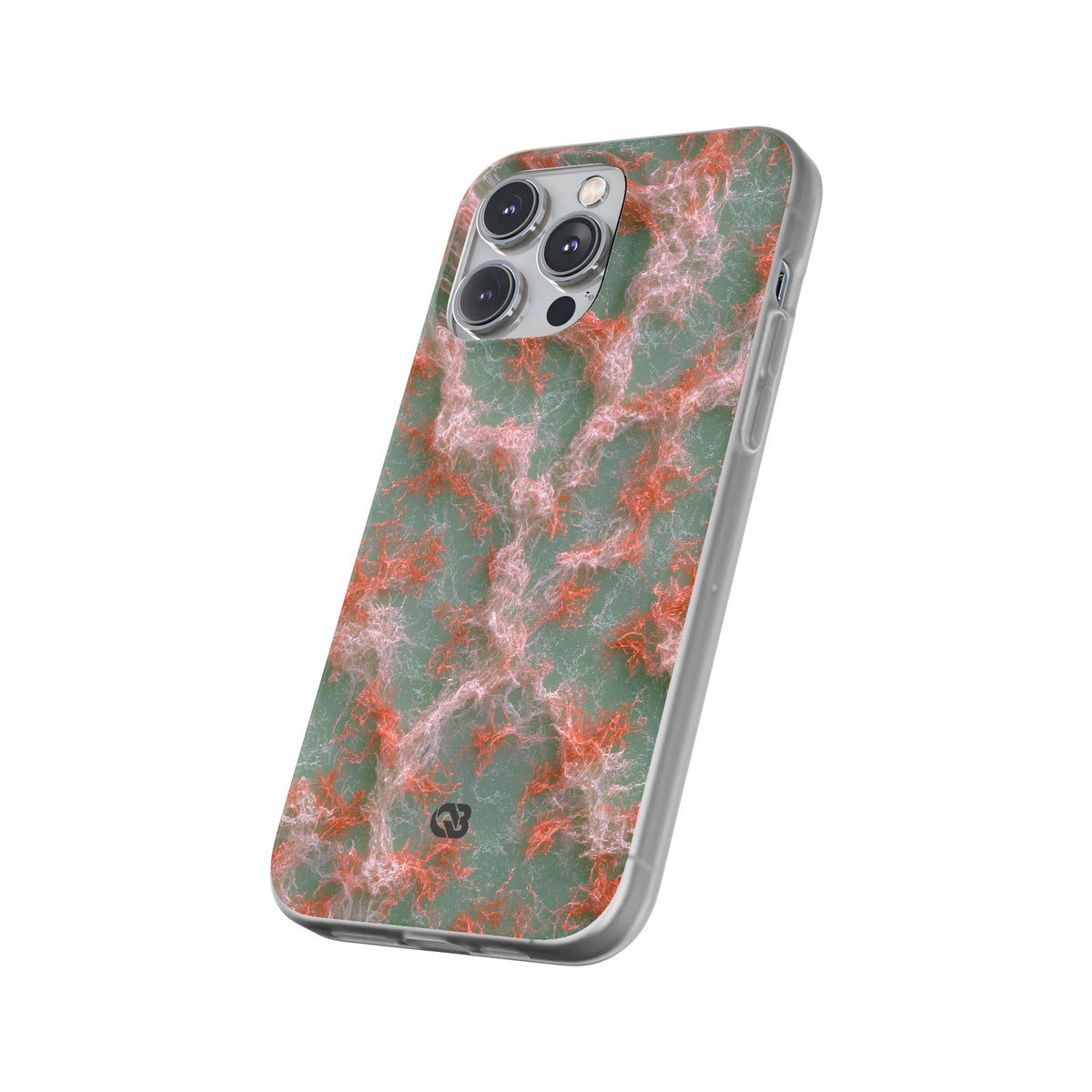 Coral Pixel Matrix · Lite Phone Case for iPhone ·  Green