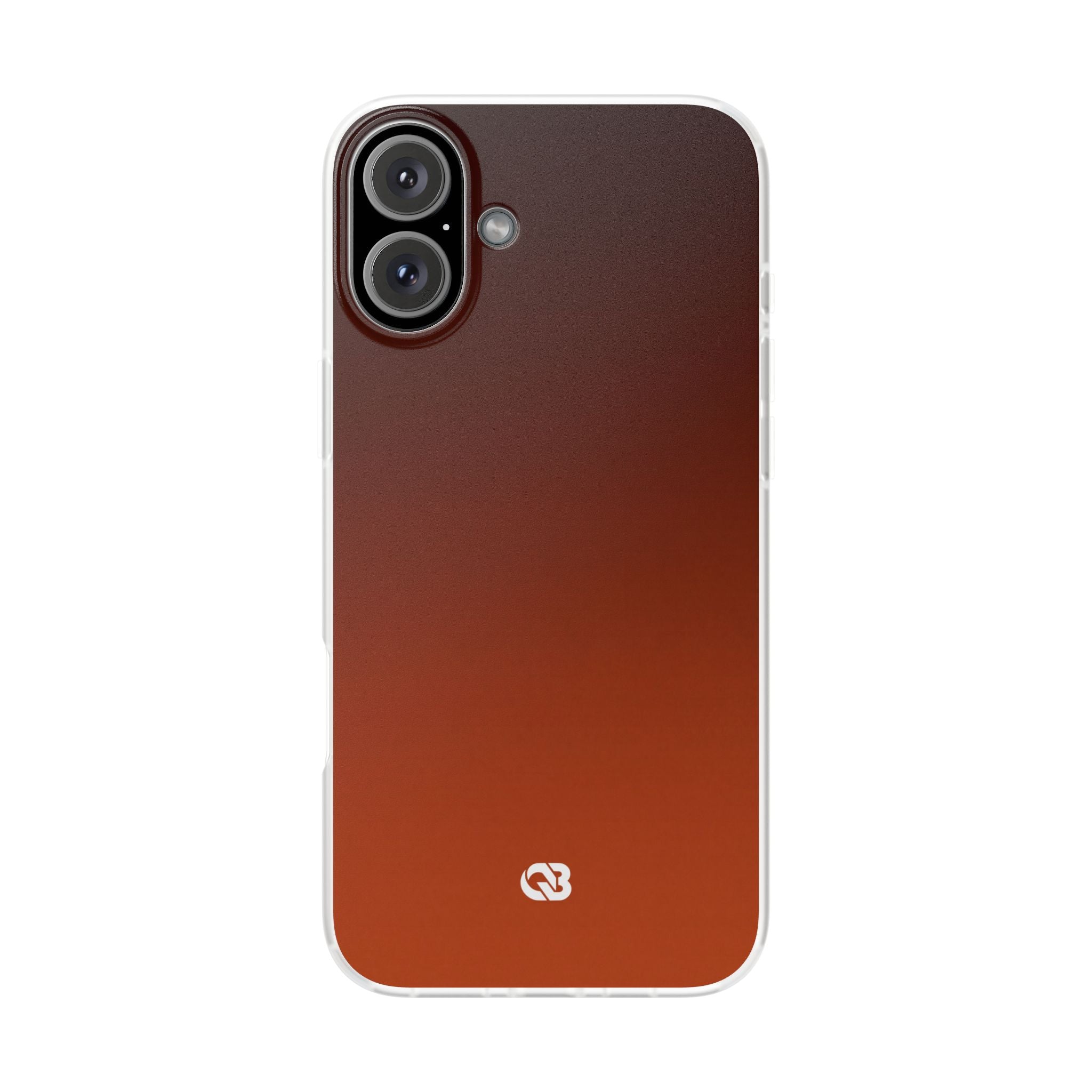 Orange Lite Phone Case for iPhone - Obsidian Ember Fade