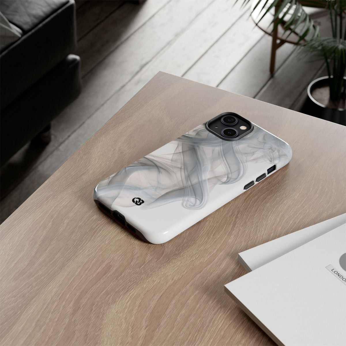 Vapor Noir · Tough Phone Case for iPhone · White