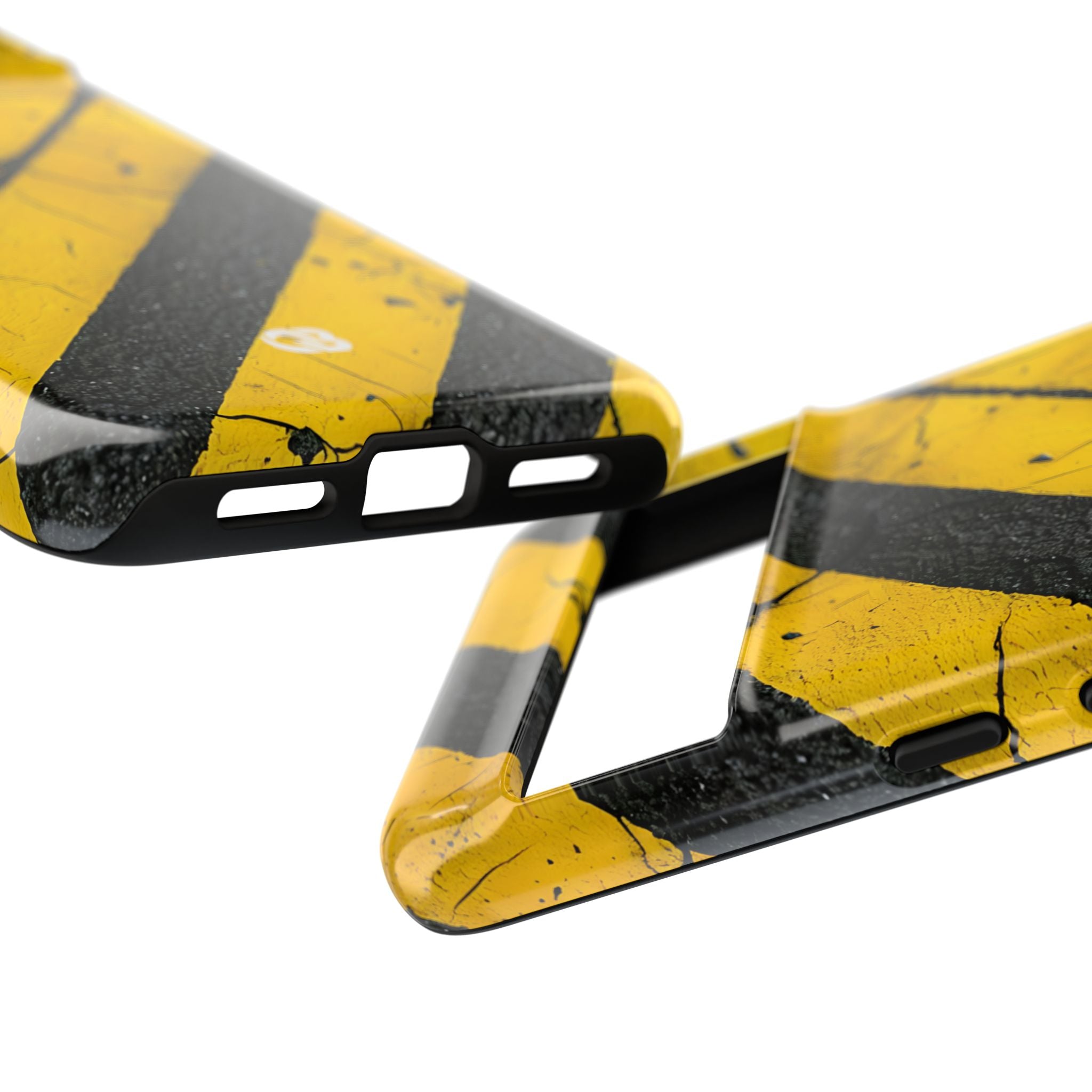 Cracked Hazard Stripes · Tough Phone Case for Google Pixel