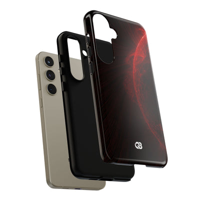 Red Tough Phone Case for Samsung - Solar Crimson Flare