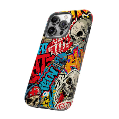 Skate Skull Riot · Tough Phone Case for iPhone · Red