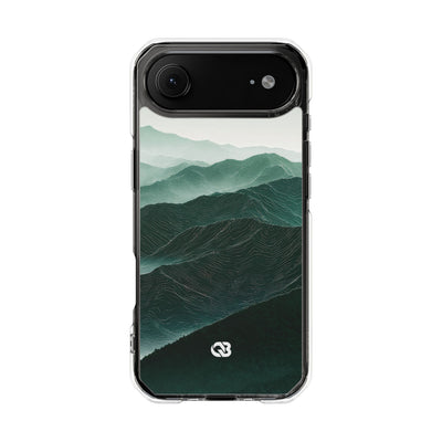 Alpine Mist · Clear Impact Magnetic Phone Case for iPhone · Green