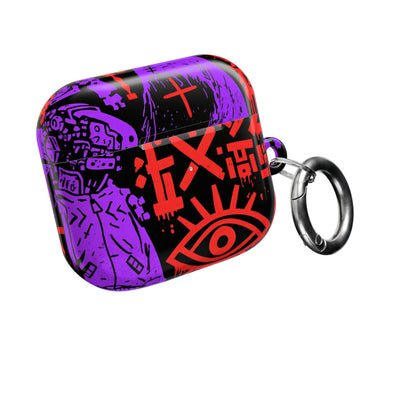 Underground Cyber Glyphs · Hard Case for AirPods & AirPods Pro · Black