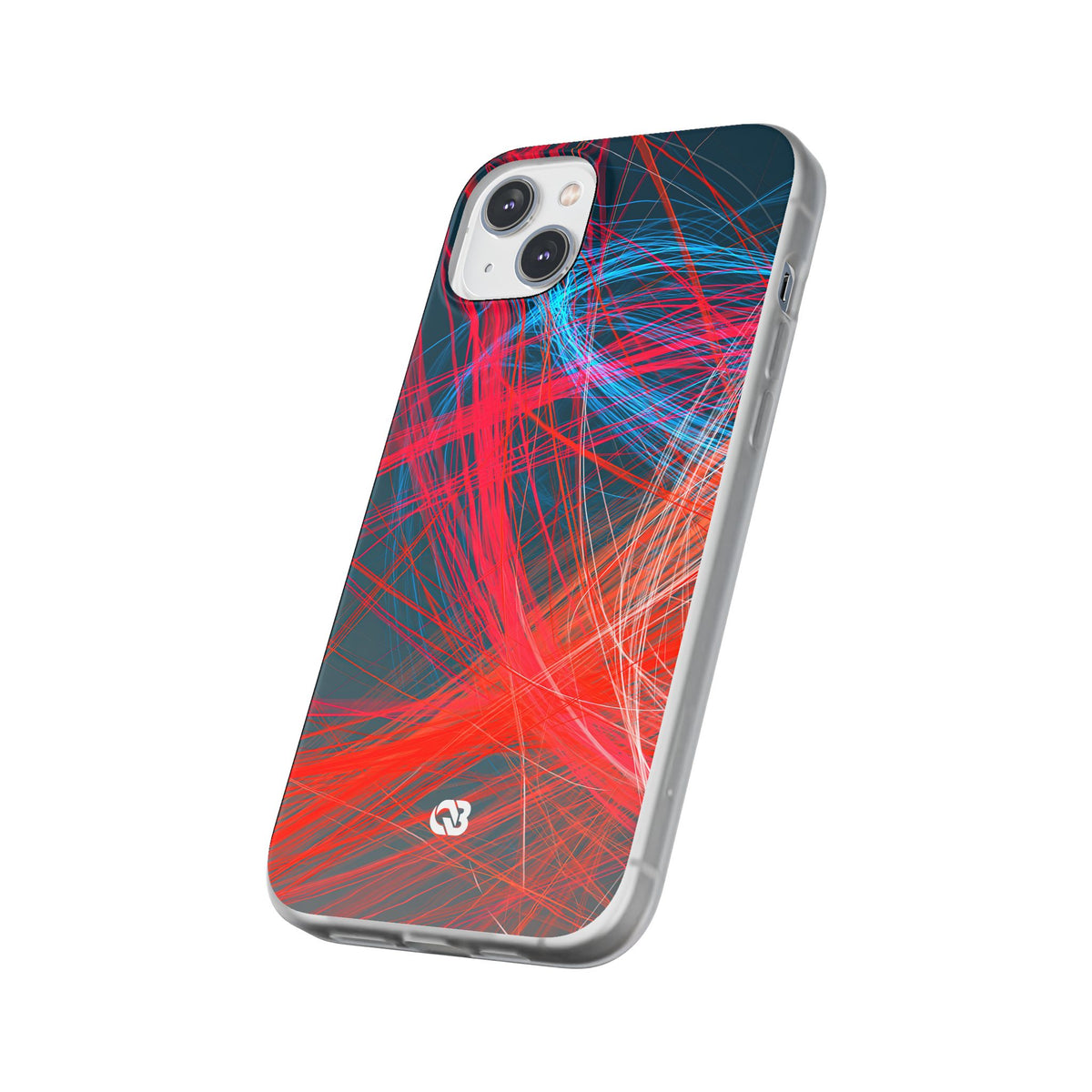 Neon Fiber Stream · Lite Phone Case for iPhone ·  Red
