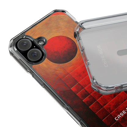 Crimson Orbit iPhone 16 Plus Case - Impact