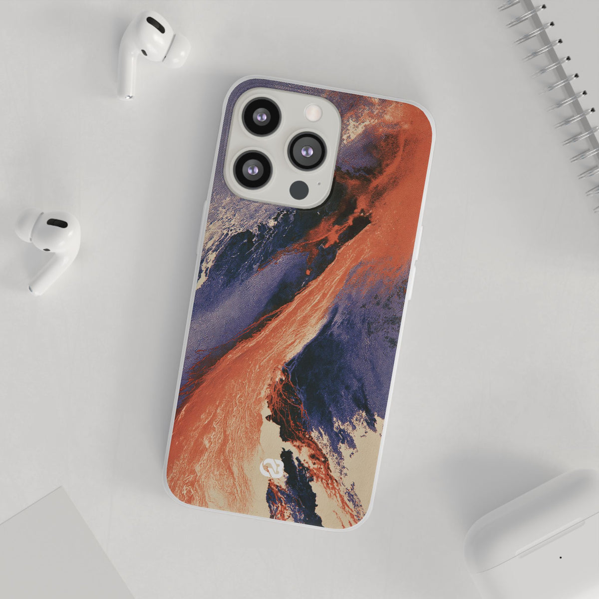 Solar Aura Drift · Lite Phone Case for iPhone ·  Orange