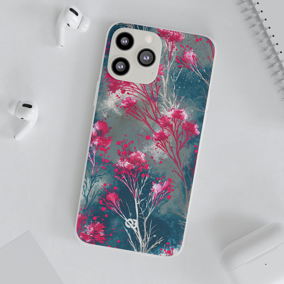 Cyber Blossom · Lite Phone Case for iPhone ·  Teal