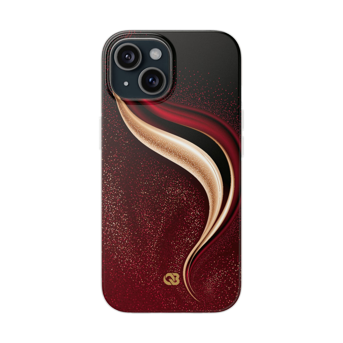 Gilded Crimson Flow · Lite Phone Case for iPhone ·  Red