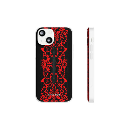 Crimson Spiral iPhone 13 mini Case - Soft