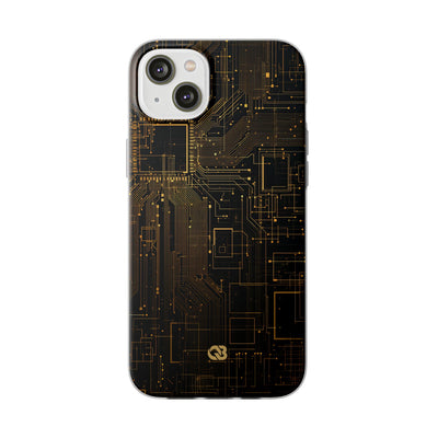 Gold Lite Phone Case for iPhone - Amber Core Mainframe