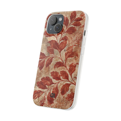 Terracotta Botanical Fresco · Lite Phone Case for iPhone ·  Red
