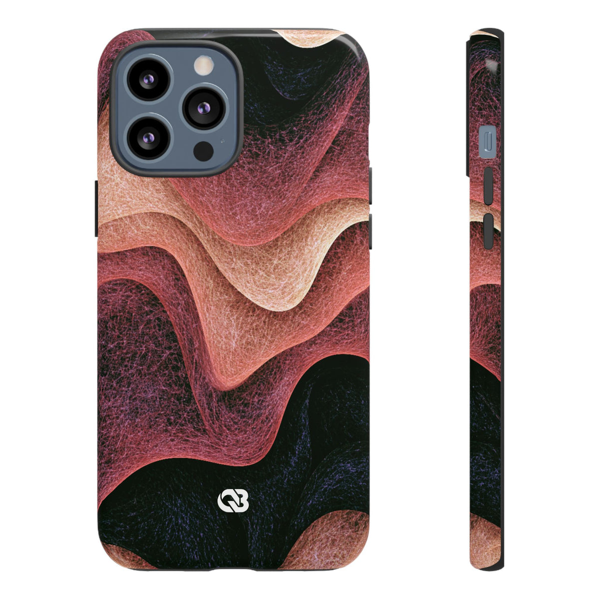 Rose Contour Waves · Tough Phone Case for iPhone · Pink