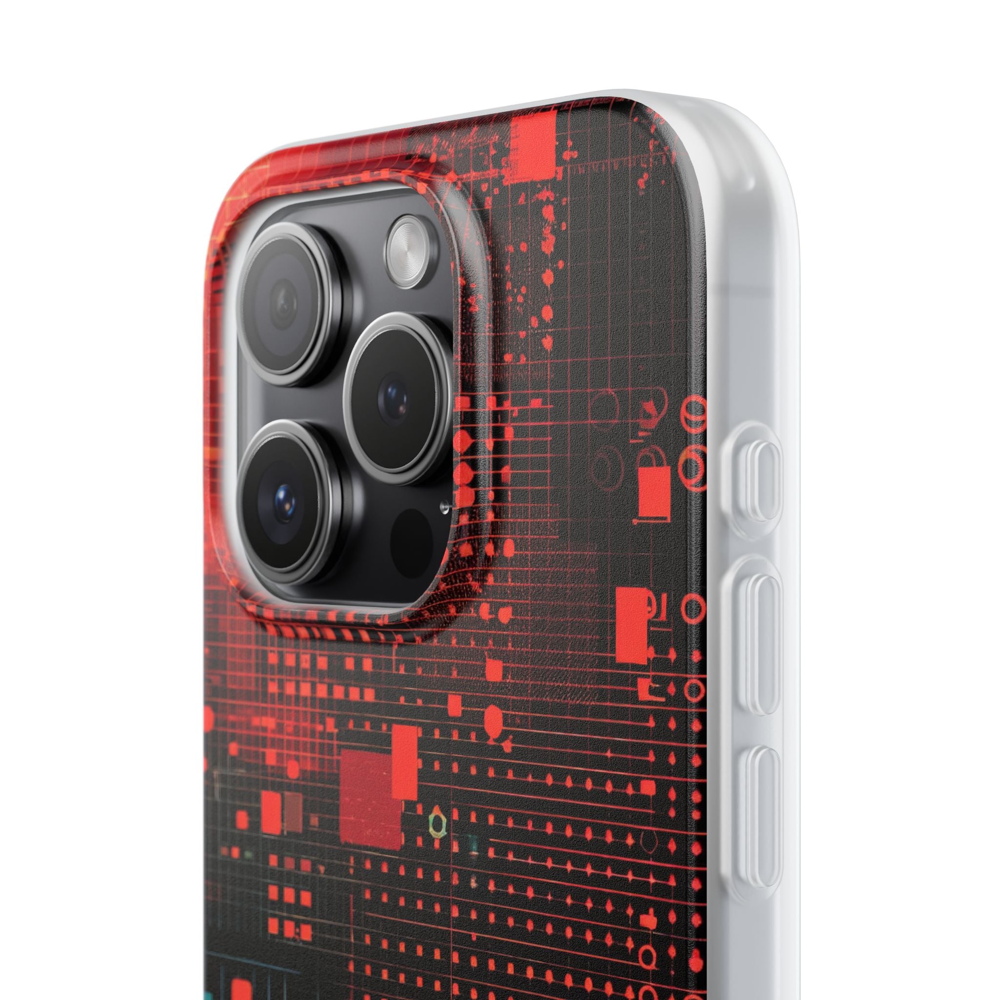 Grid Fusion iPhone 15 Pro Case - Soft