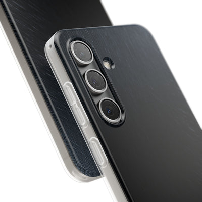 Brushed Obsidian Steel · Lite Phone Case for Samsung · Black