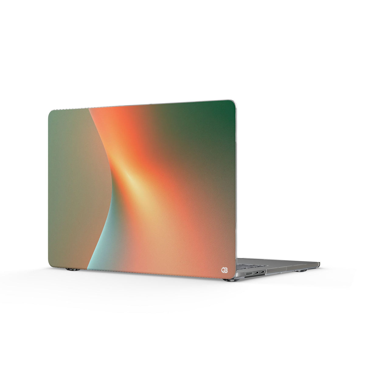 Radiant Contour · Clear Hard Case for MacBook · Orange