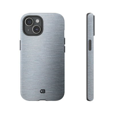 Brushed Aluminum · Tough Phone Case for iPhone · Silver