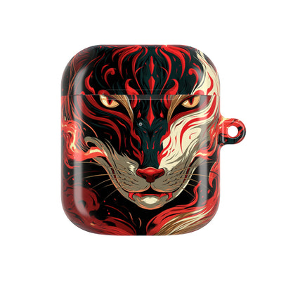 Crimson Kitsune Spirit · Hard Case for AirPods & AirPods Pro · Red
