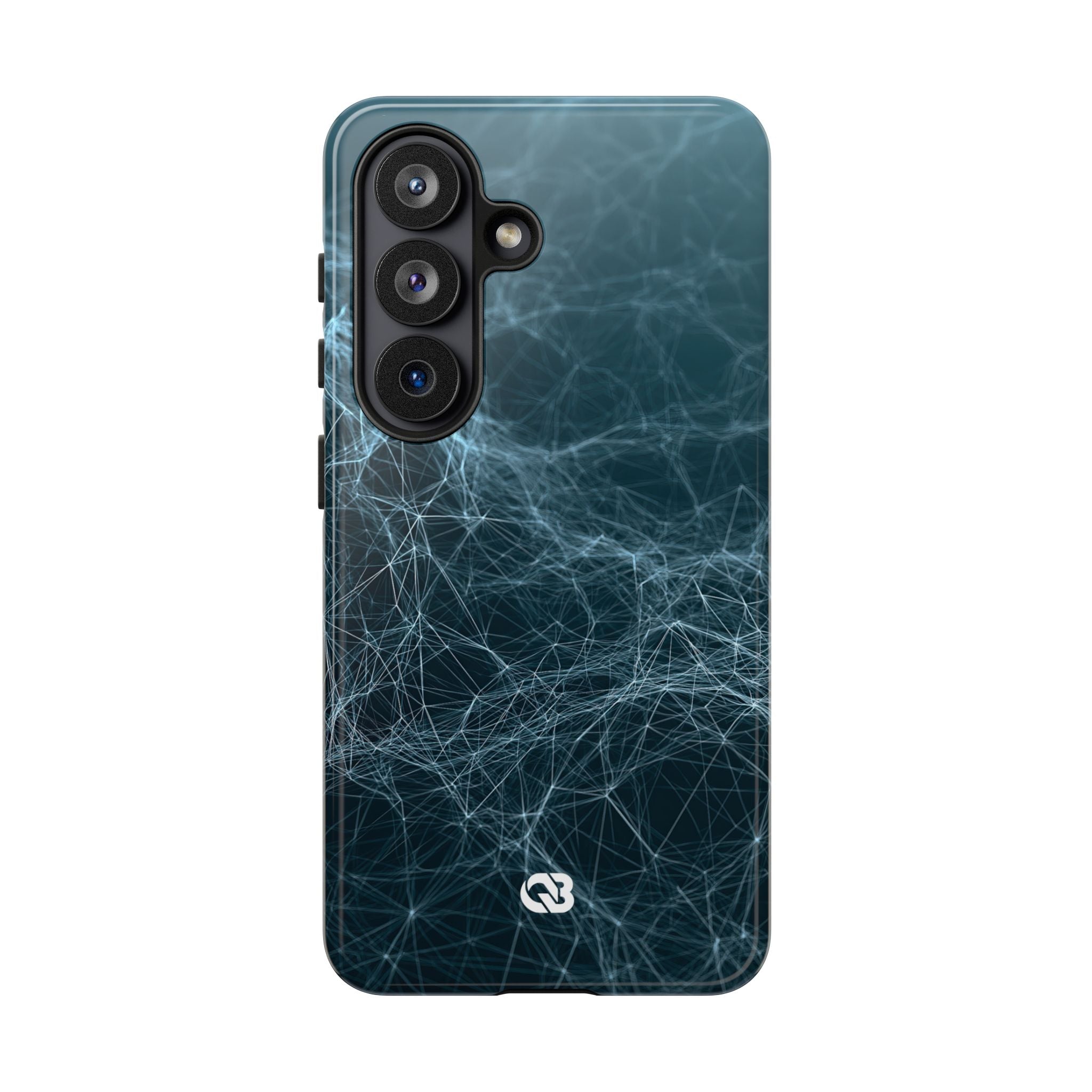 Teal Tough Phone Case for Samsung - Arctic Neural Mesh