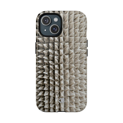 Beige Tough 2.0 Magsafe Phone Case for iPhone - Bone Spiked Grid