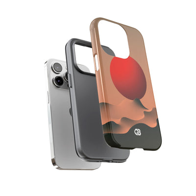 Crimson Sol Ridge · Tough Phone Case for iPhone · Red