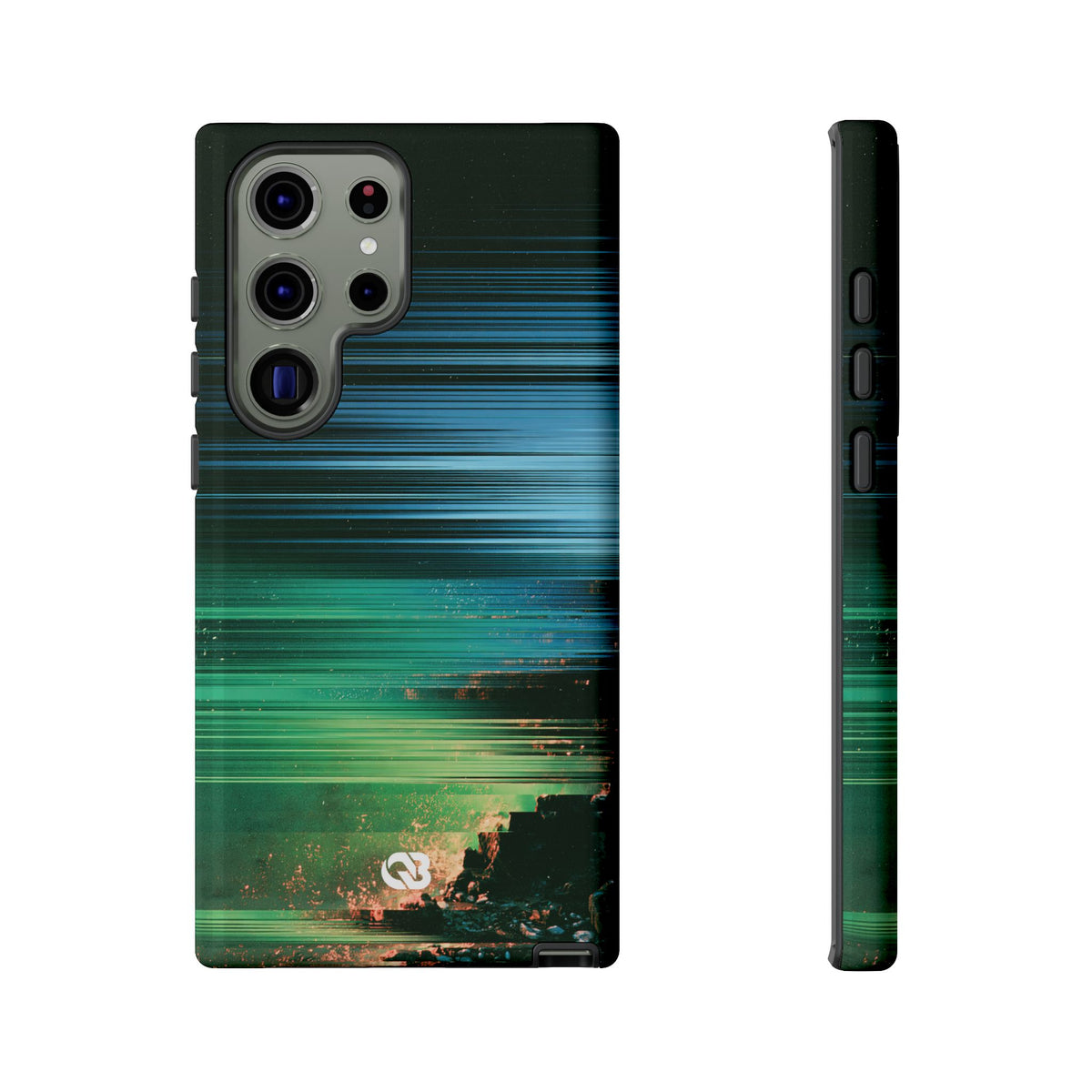 Digital Shoreline Drift · Tough Phone Case for Samsung · Teal