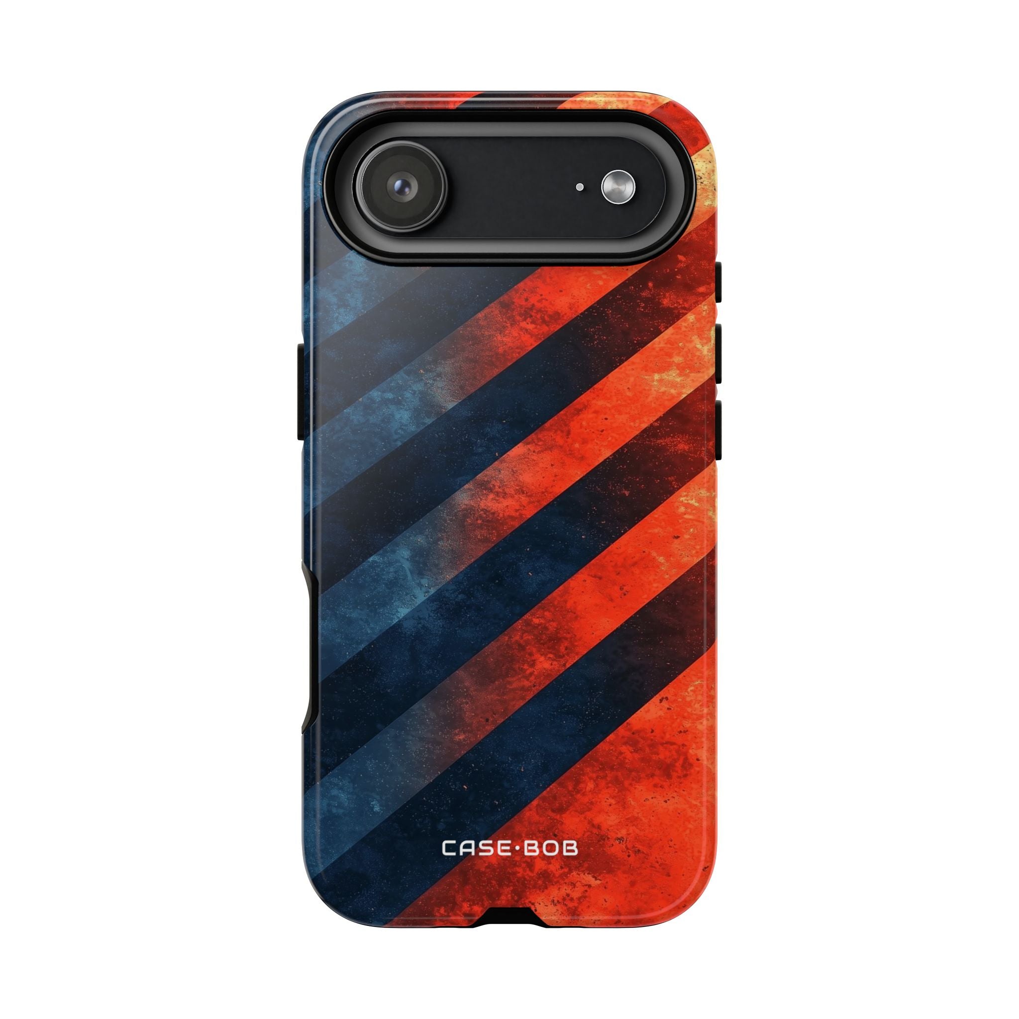 Diagonal Stripes Blaze iPhone 17 Air Case - Tough - CASE•BOB