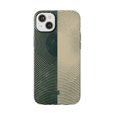 Green Lite Phone Case for iPhone - Evergreen Split Grain