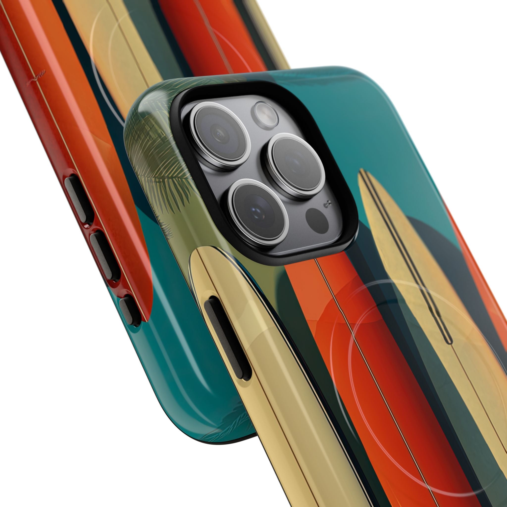 Teal Coast Lineup · Tough+ Coque de téléphone pour iPhone · MagSafe