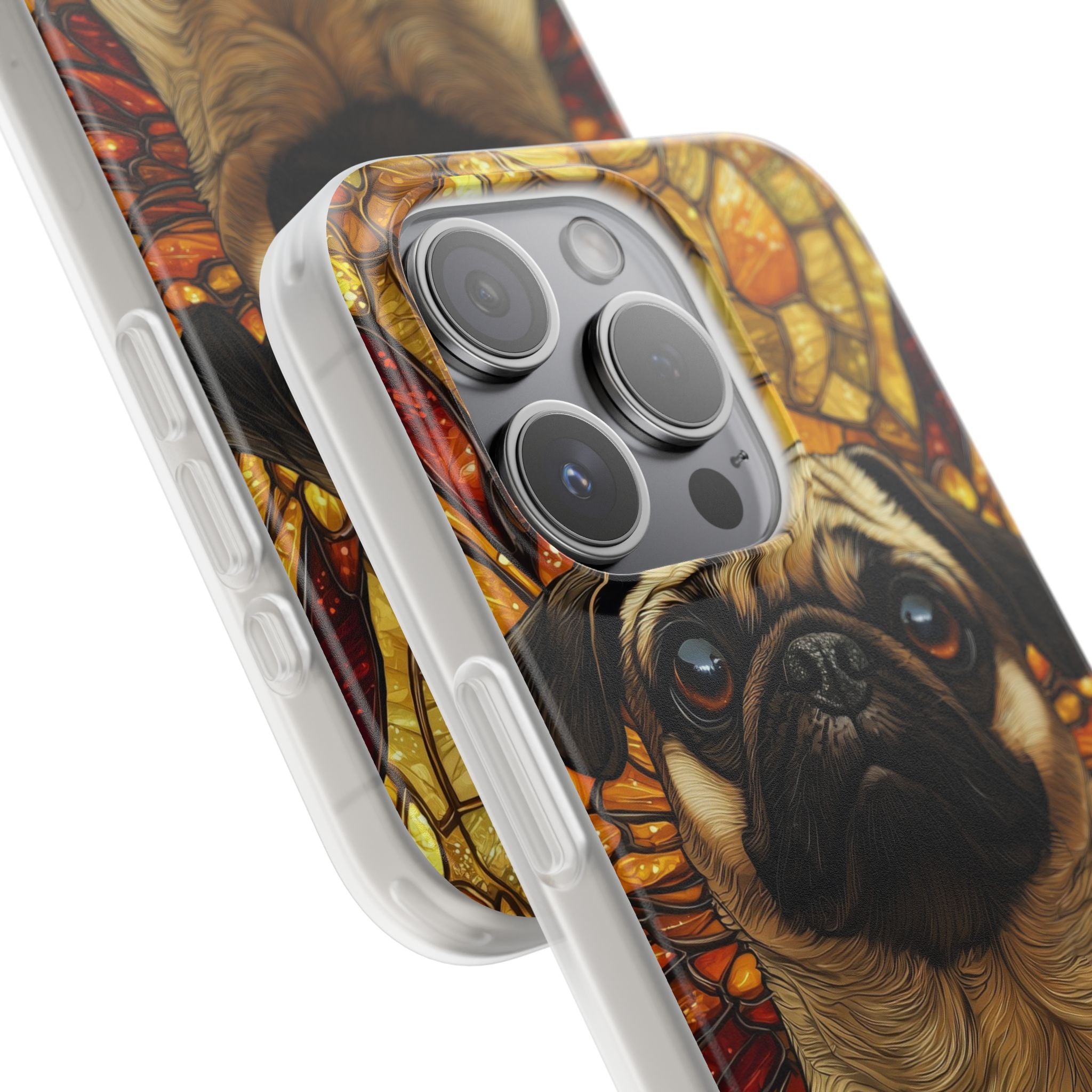 Amber Pug Divinity · Soft Case for iPhone