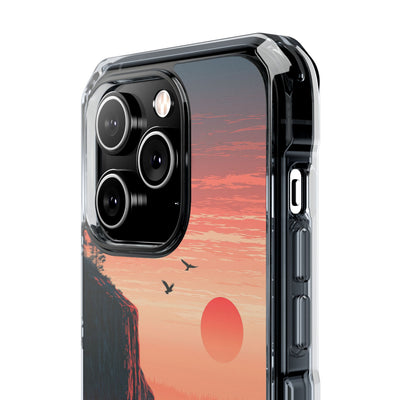 Orange Impact MagSafe Phone Case for iPhone - Crimson Ridge Flight