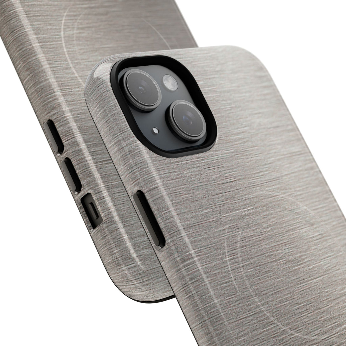 Brushed Silver Alloy · Tough 2.0 Magnetic Phone Case for iPhone · Silver