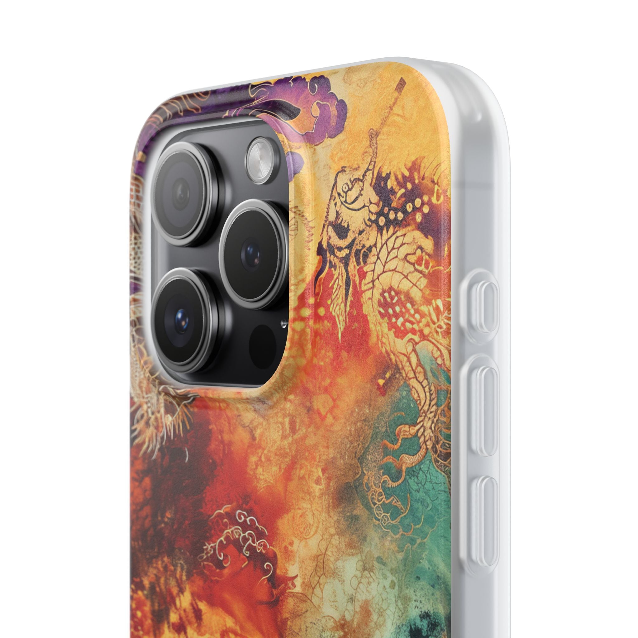Dragon Ember iPhone 15 Pro Case - Soft