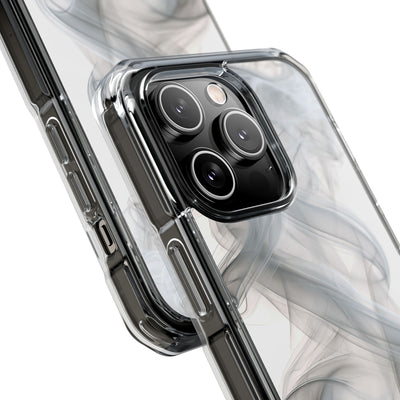 Vapor Noir · Clear Impact Magnetic Phone Case for iPhone ·  White
