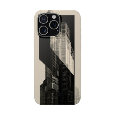 Beige Lite Phone Case for iPhone - Monolith Urban Grid