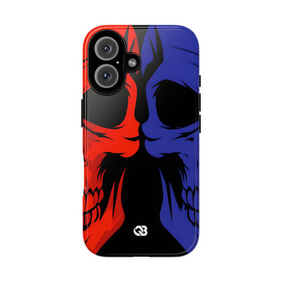 Crimson Cobalt Skulls · Tough Phone Case for iPhone