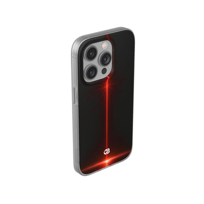 Red Lite Phone Case for iPhone - Crimson Flare Vector